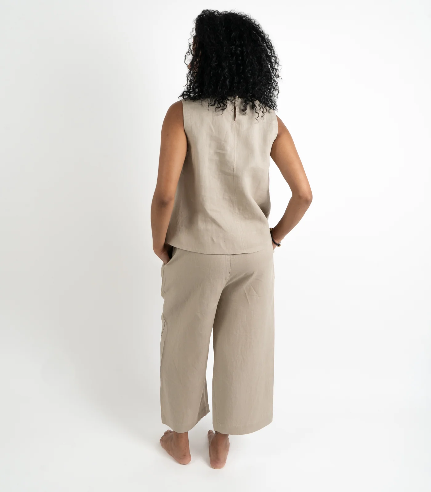 Organic Linen Sleeveless Lounge Shirt (2 Pack) - Image 20