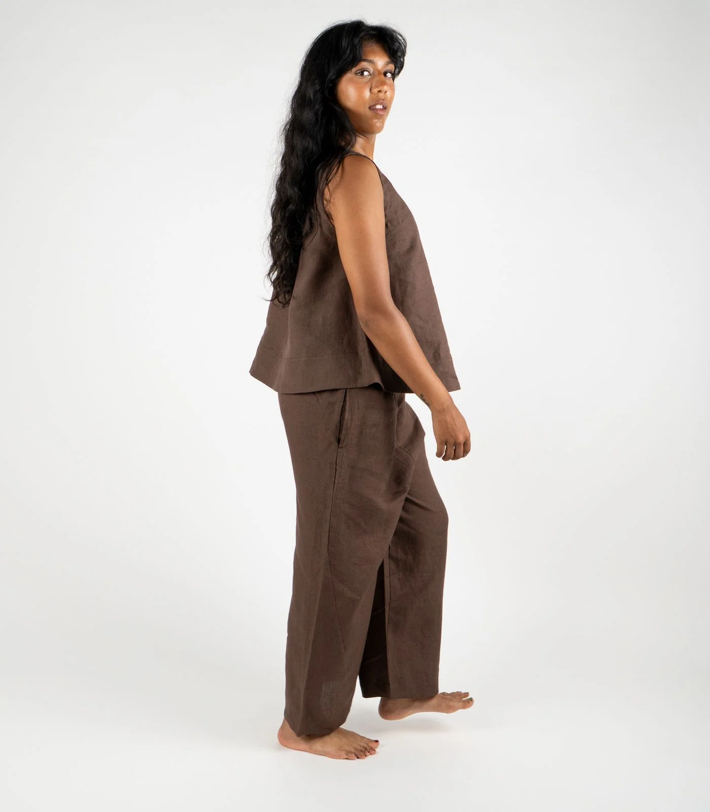 Organic Linen Sleeveless Lounge Shirt (2 Pack) - Image 26