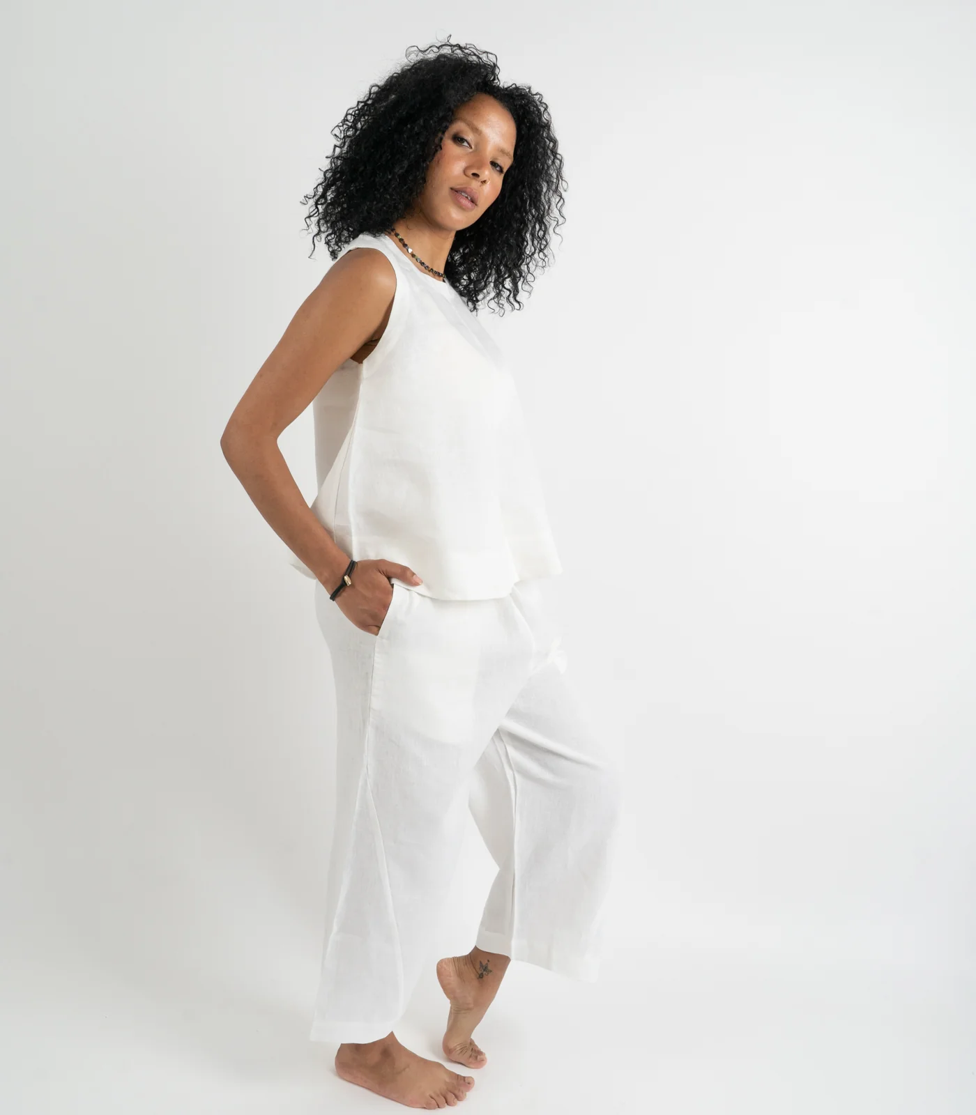 Organic Linen Sleeveless Lounge Shirt (2 Pack) - Image 28