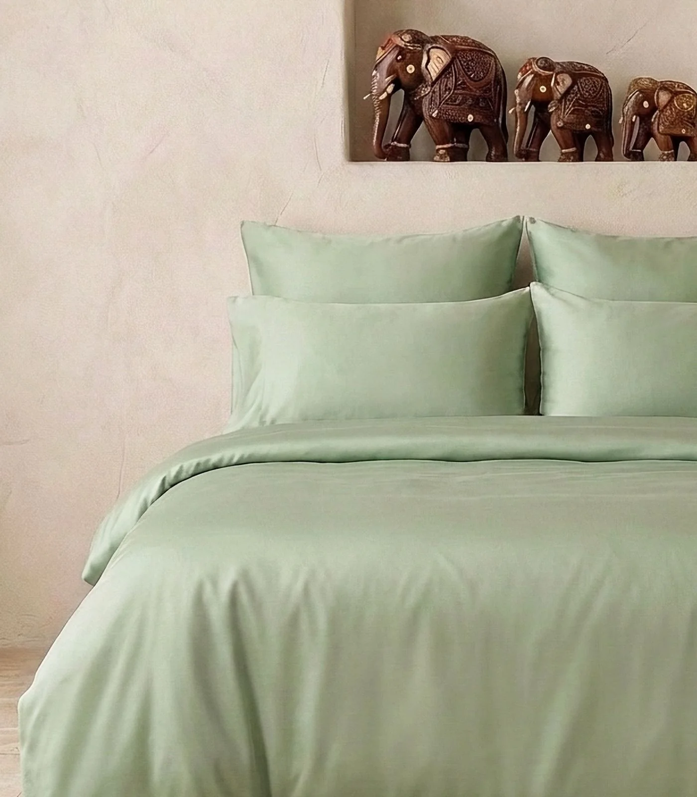 Organic Cotton Percale Plain Quilt Cover Set - Image 14