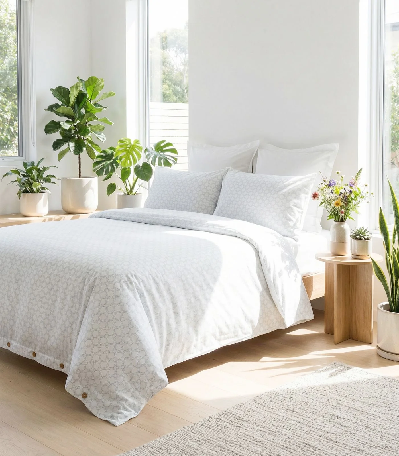 Organic Cotton Percale Quilt Cover Set - Limited Edition - Image 43