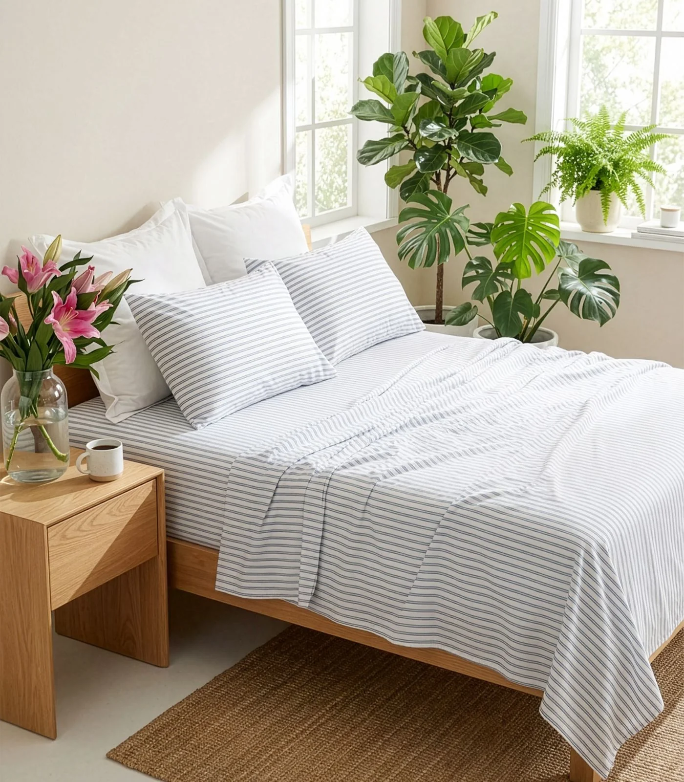 Organic Cotton Percale Sheet Set - Limited Edition - Image 57