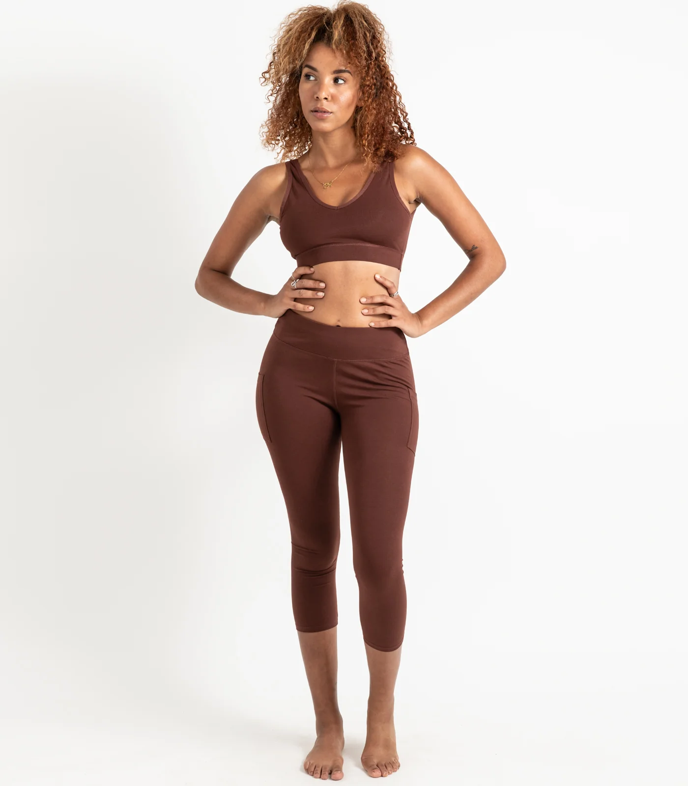 Organic Cotton Pocket 3/4 Leggings - Image 9