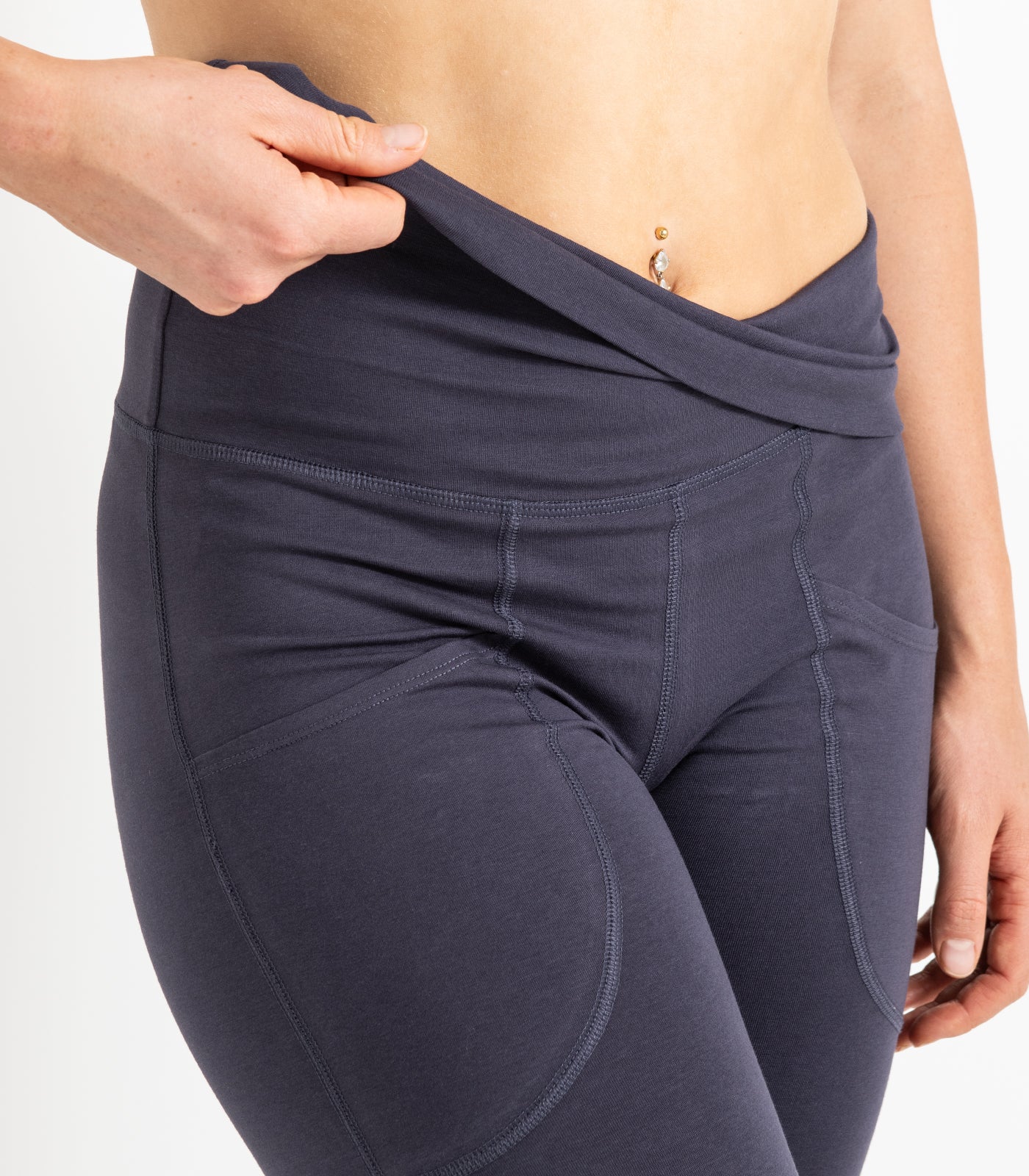 Organic Cotton Pocket Wide Leg Leggings - Image 5