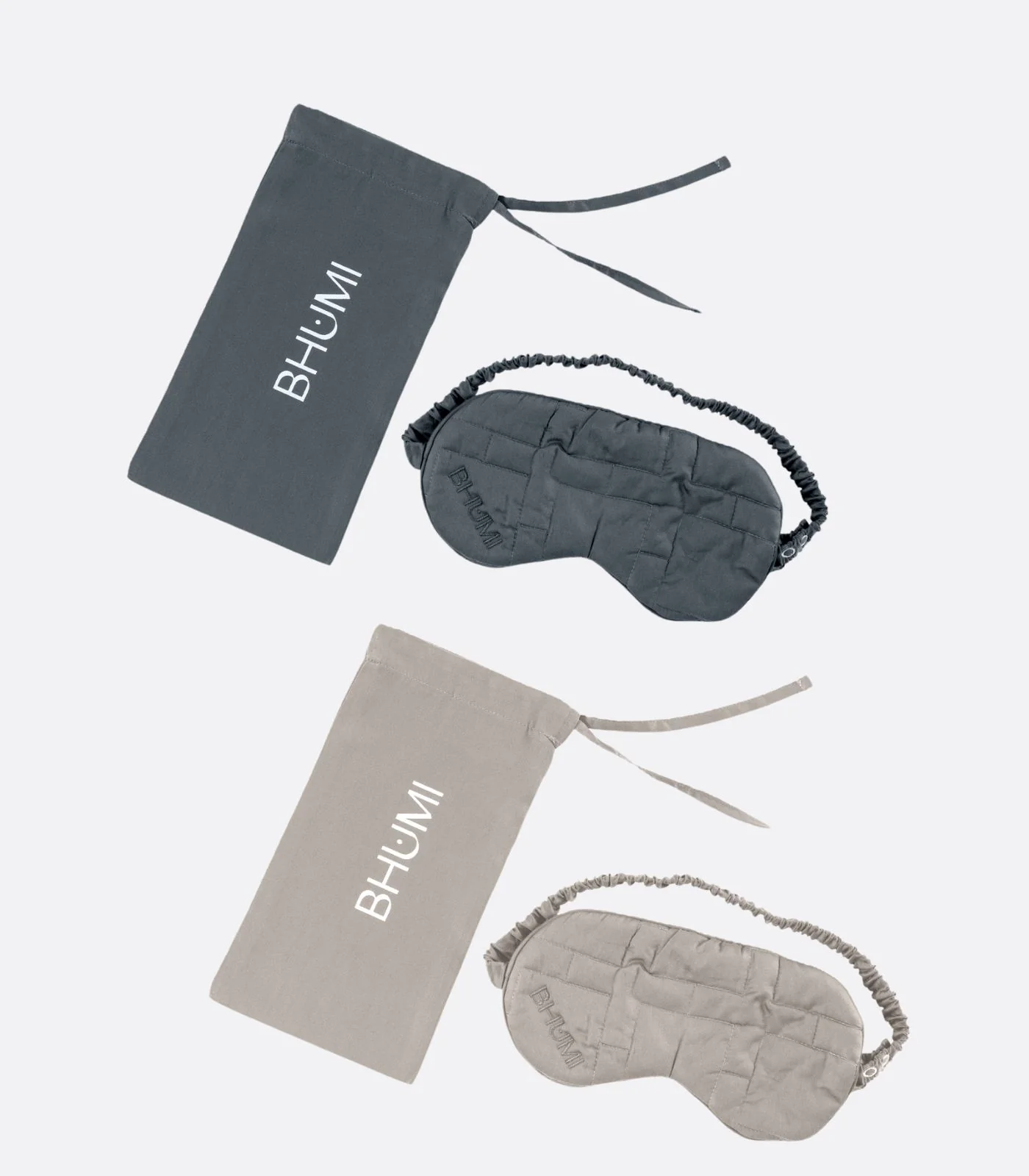 Organic Cotton Quilted Sleep Mask - 2 Pack
