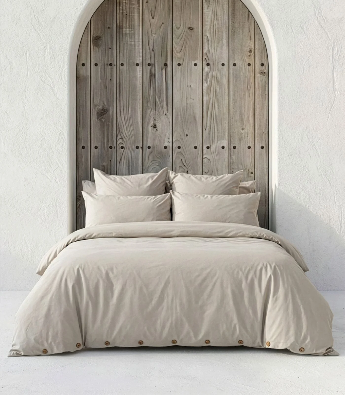 Organic Cotton Sateen Plain Quilt Cover Set - Image 10