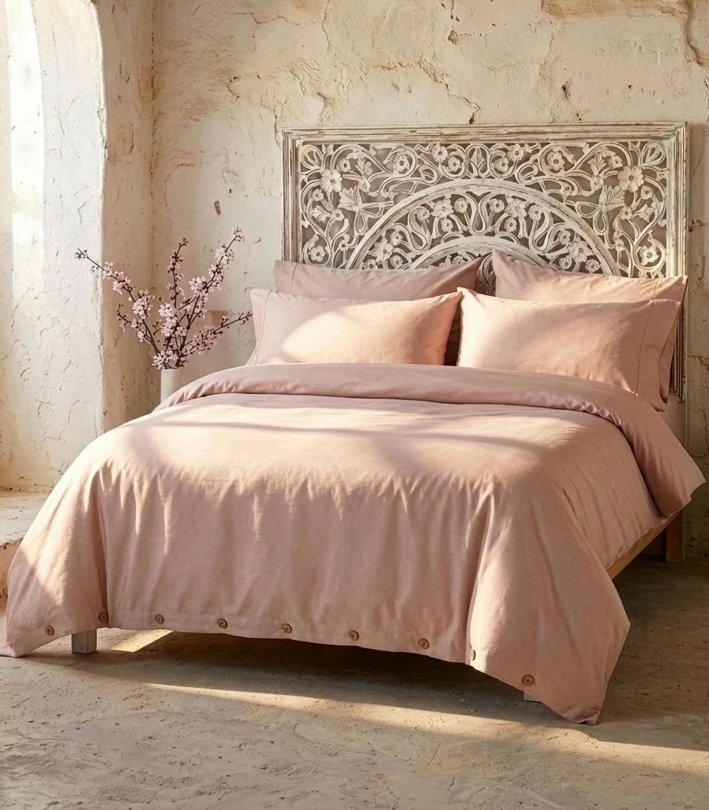 Organic Cotton Sateen Plain Quilt Cover Set - Image 20