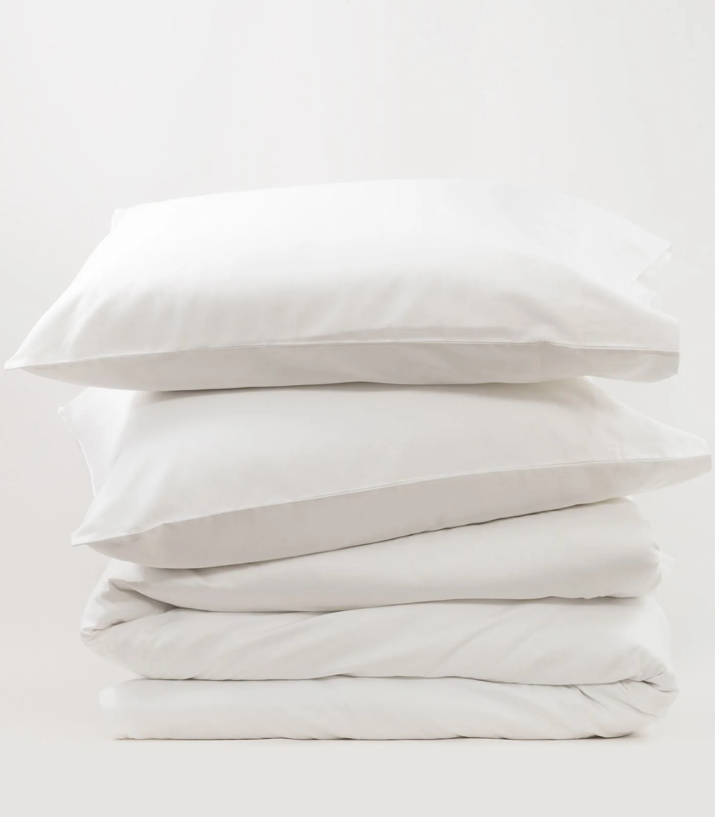 Organic Cotton Sateen Plain Quilt Cover Set - Image 3