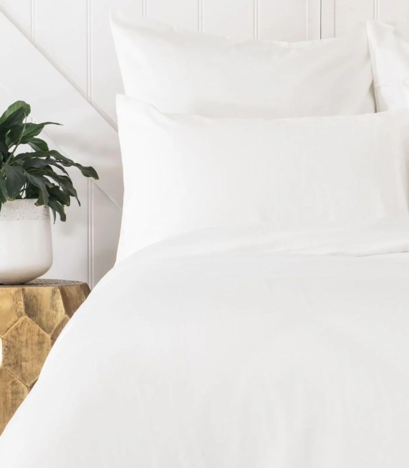 Organic Cotton Sateen Plain Quilt Cover Set - Image 4