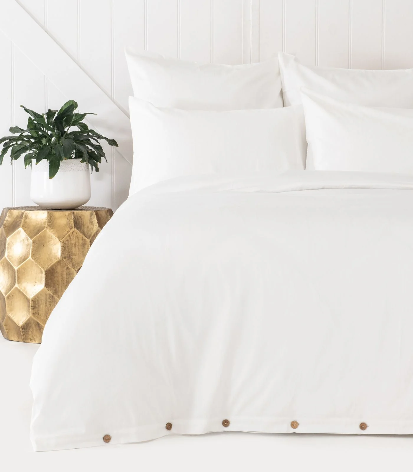 Organic Cotton Sateen Plain Quilt Cover Set - Last Chance - Image 12