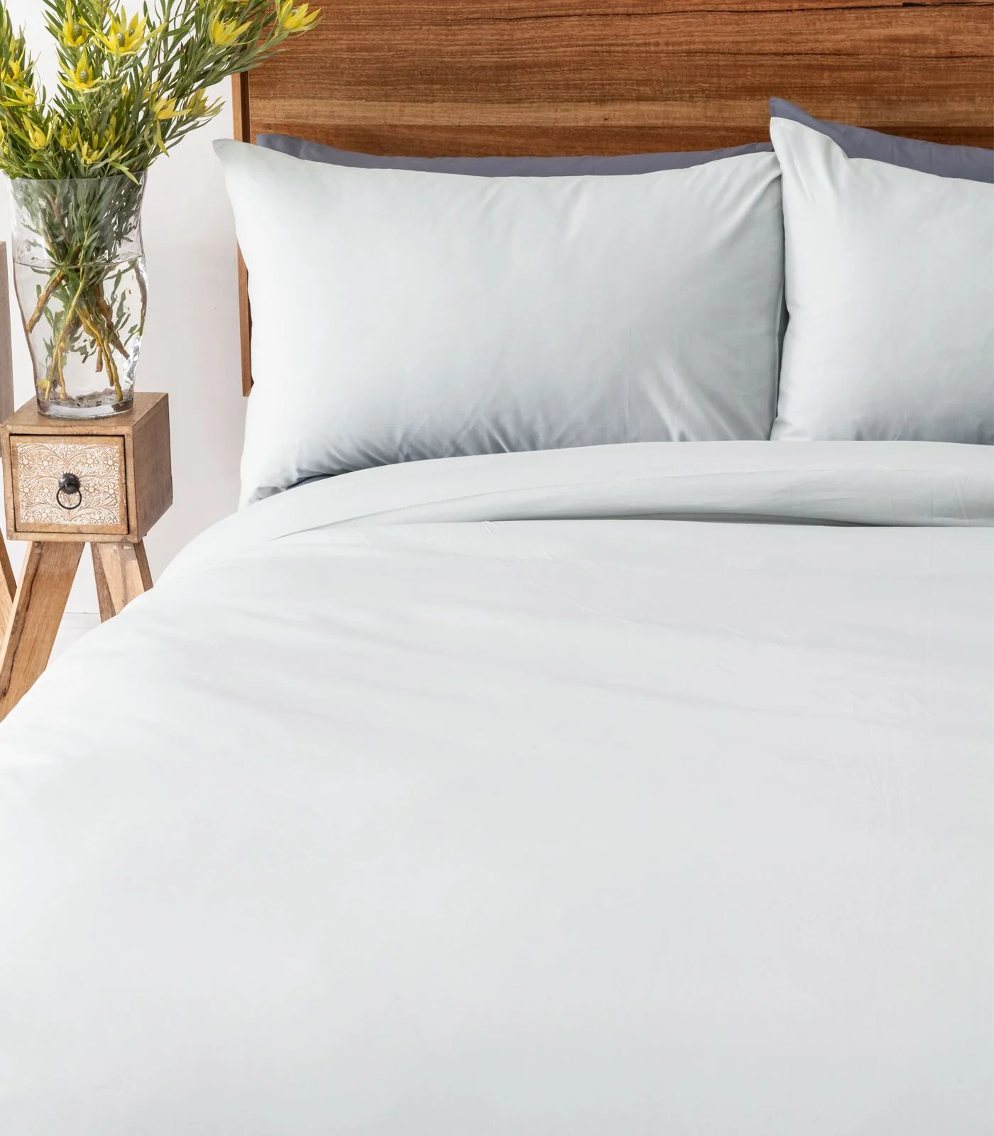 Organic Cotton Sateen Plain Quilt Cover Set - Last Chance - Image 17