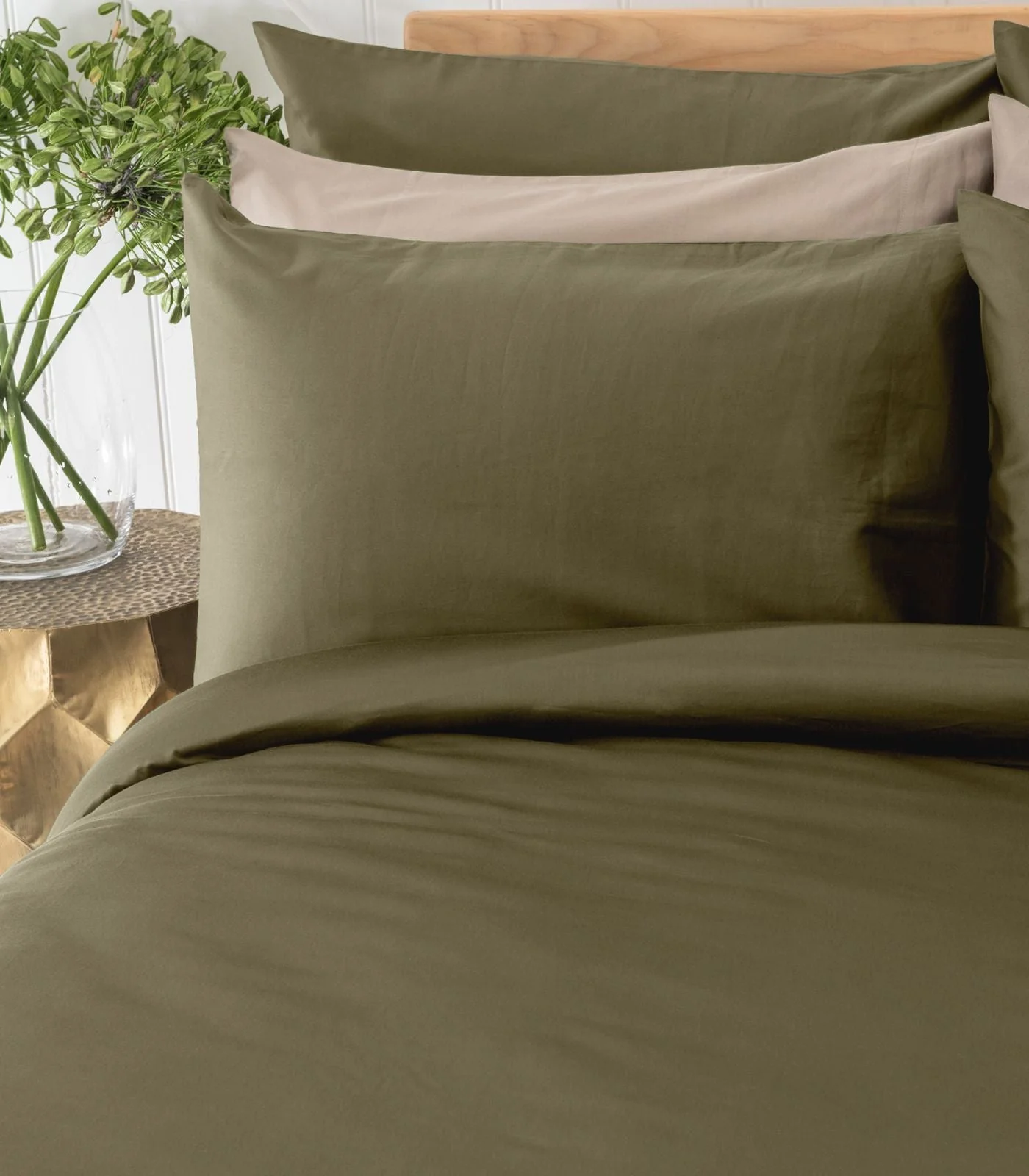 Organic Cotton Sateen Plain Quilt Cover Set - Last Chance - Image 3