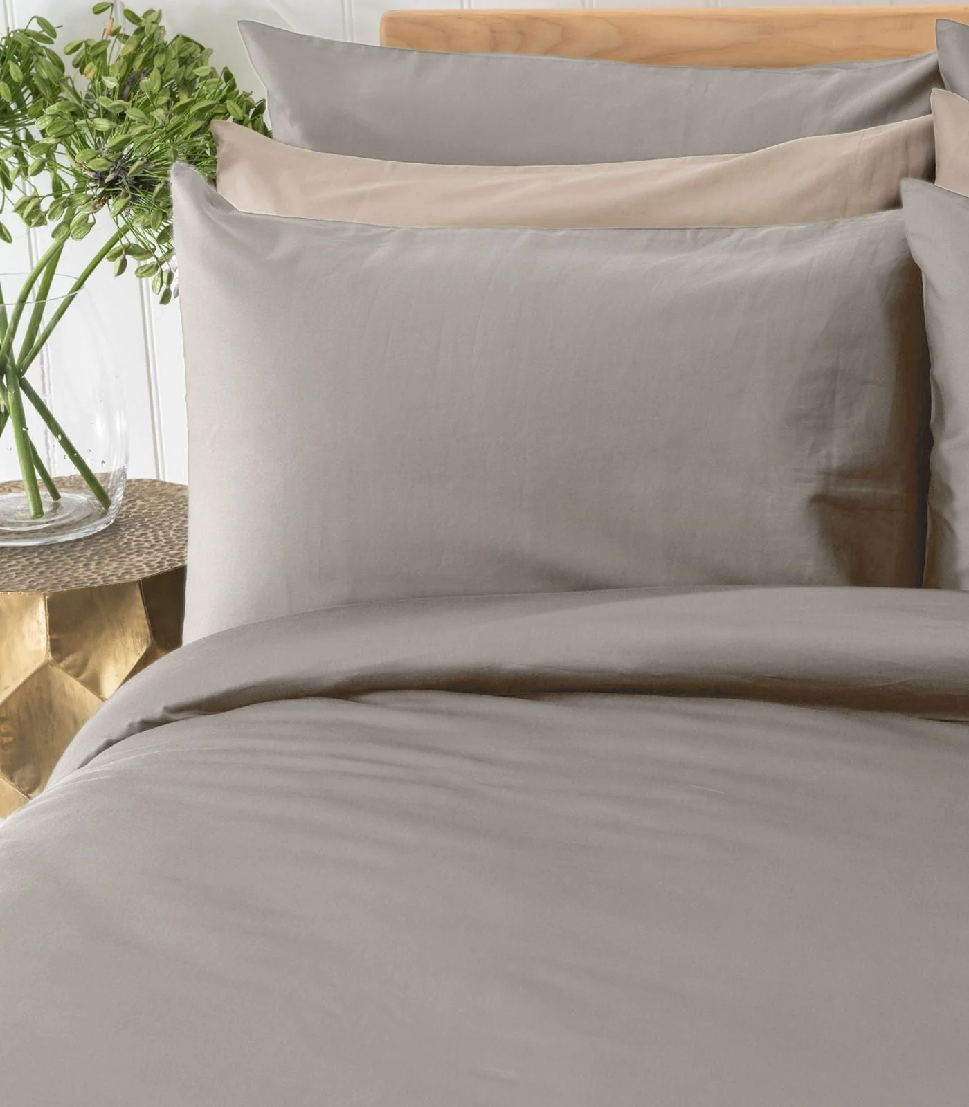 Organic Cotton Sateen Plain Quilt Cover Set - Last Chance - Image 7