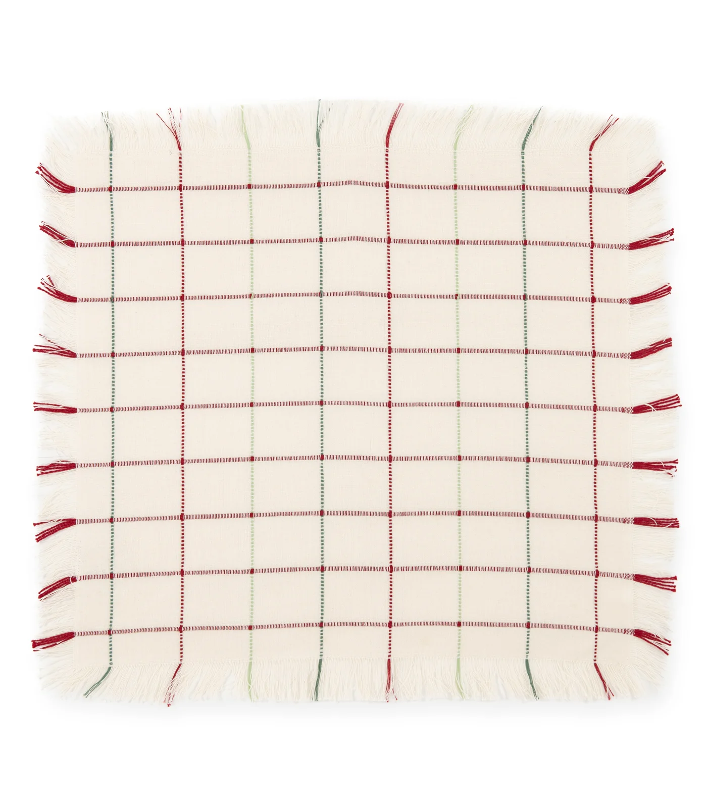 Organic Cotton Square Ribbed Placemat & Napkin Set (4 Pack Placemats + 4 Pack Napkins) - Image 8