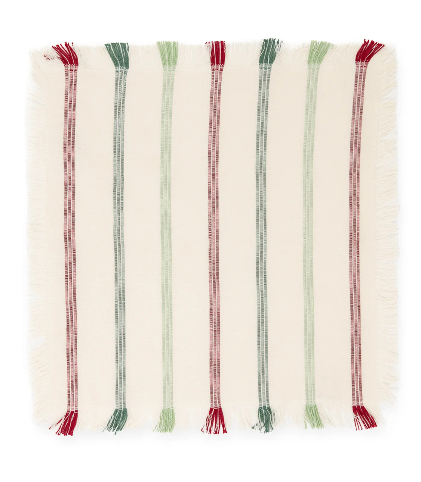 Organic Cotton Stripe Ribbed Placemat & Napkin Set (4 Pack Placemats + 4 Pack Napkins) - Image 10