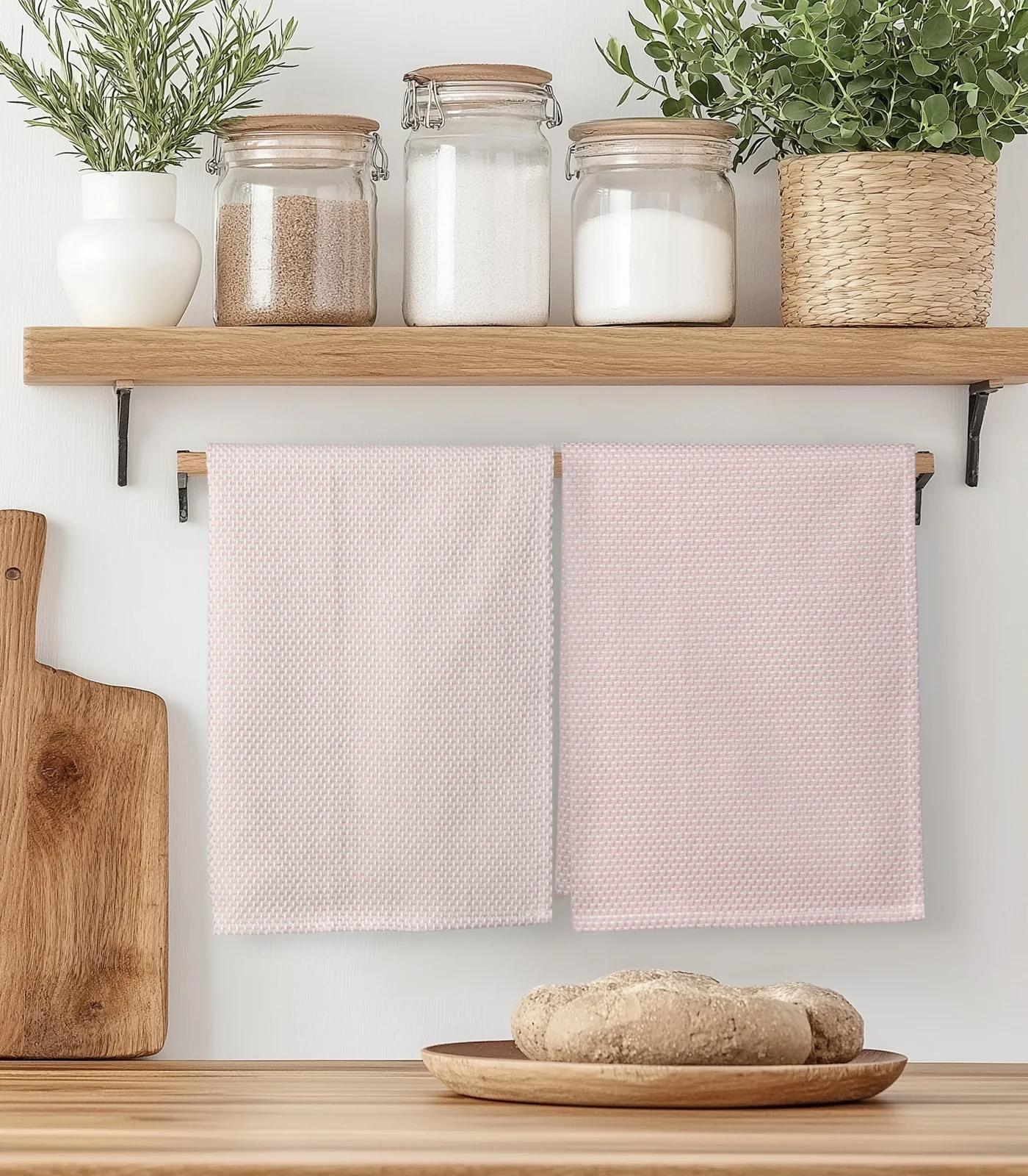 Organic Cotton Tea Towels - Dobby (2 Pack)