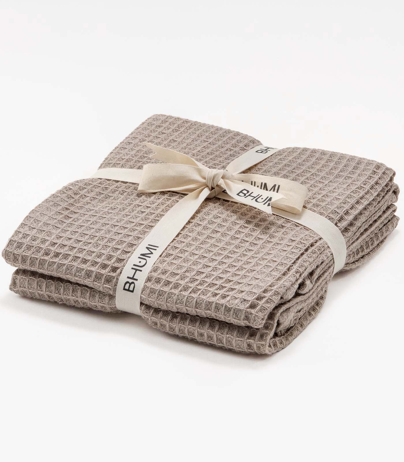 Organic Cotton Tea Towels - Waffle (2 Pack) - Image 3