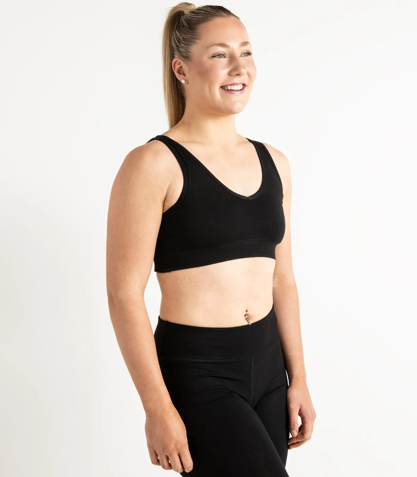 Organic Cotton V Neck Crop Top - Image 15