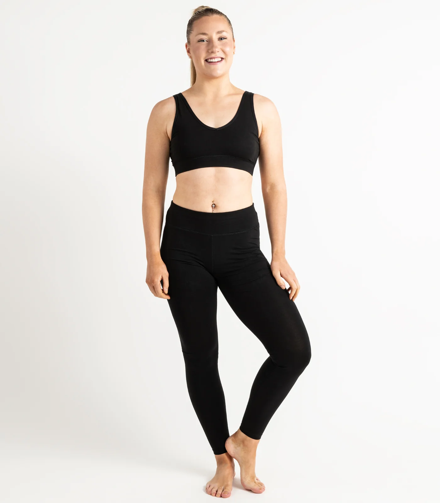 Organic Cotton V Neck Crop Top - Image 18