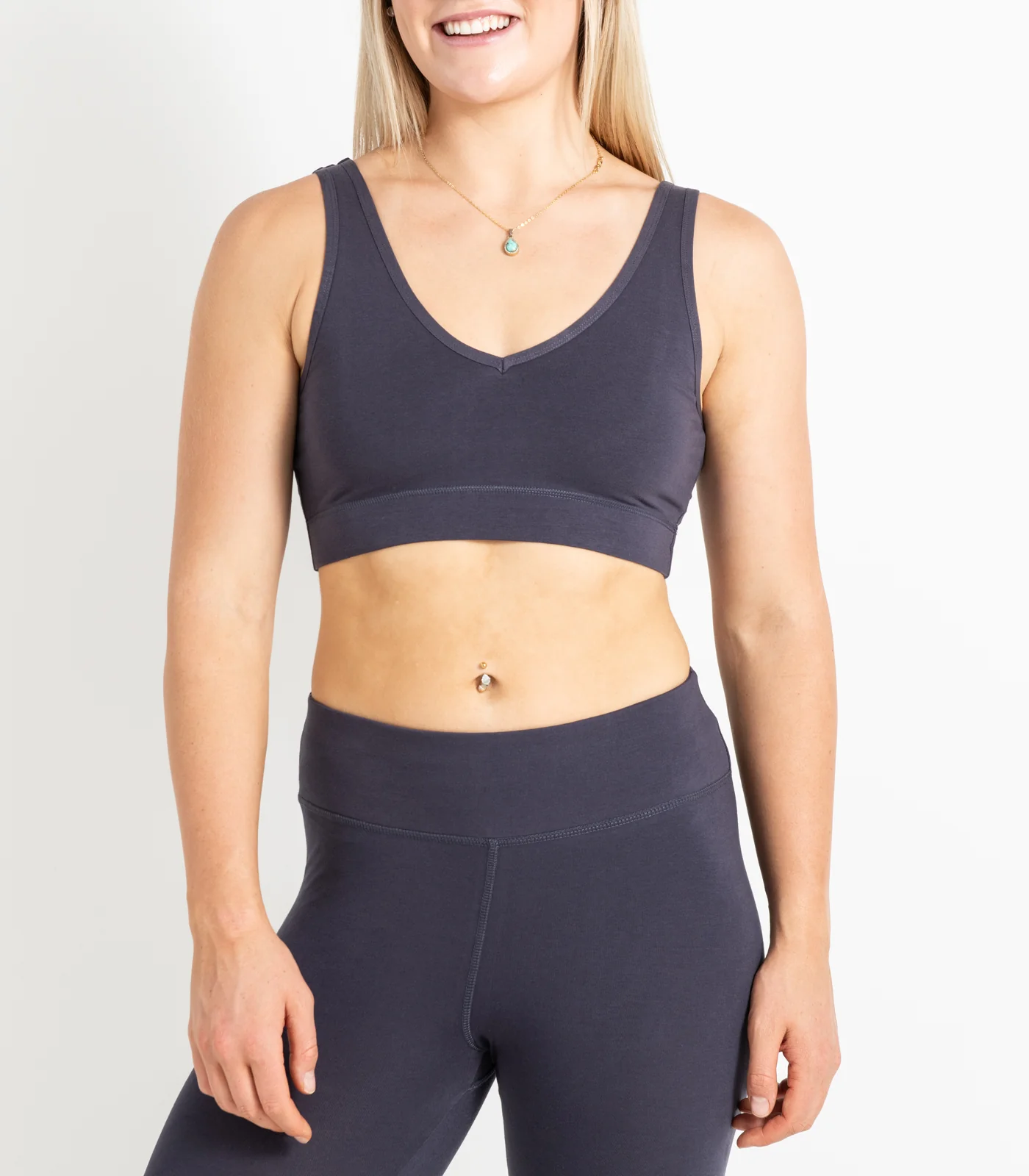 Organic Cotton V Neck Crop Top - Image 7